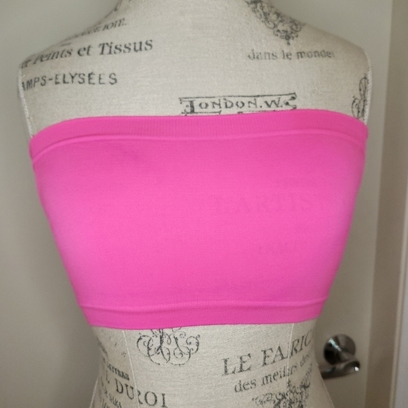 hot pink bralette bandeu - Picture 5 of 7